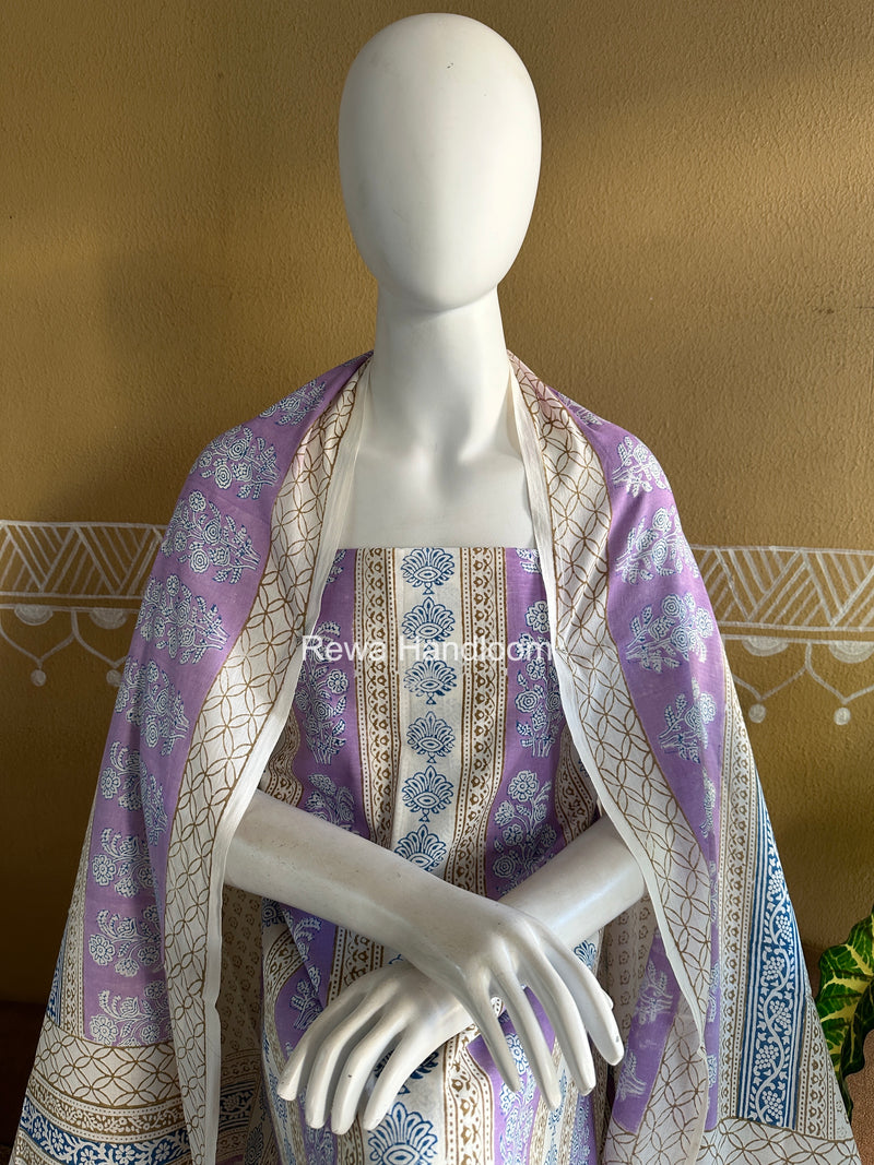 Indigo Bagh Print Suit