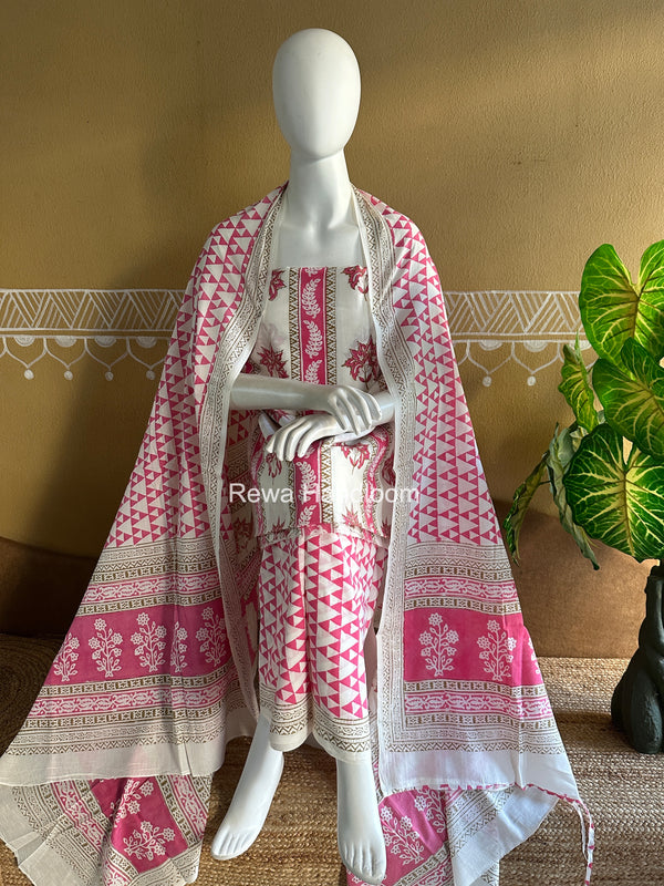 Indigo Bagh Print Suit