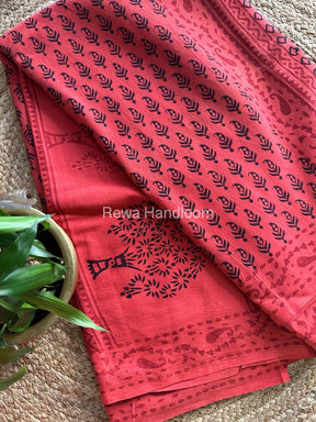 Bagh Print Cotton Saree 