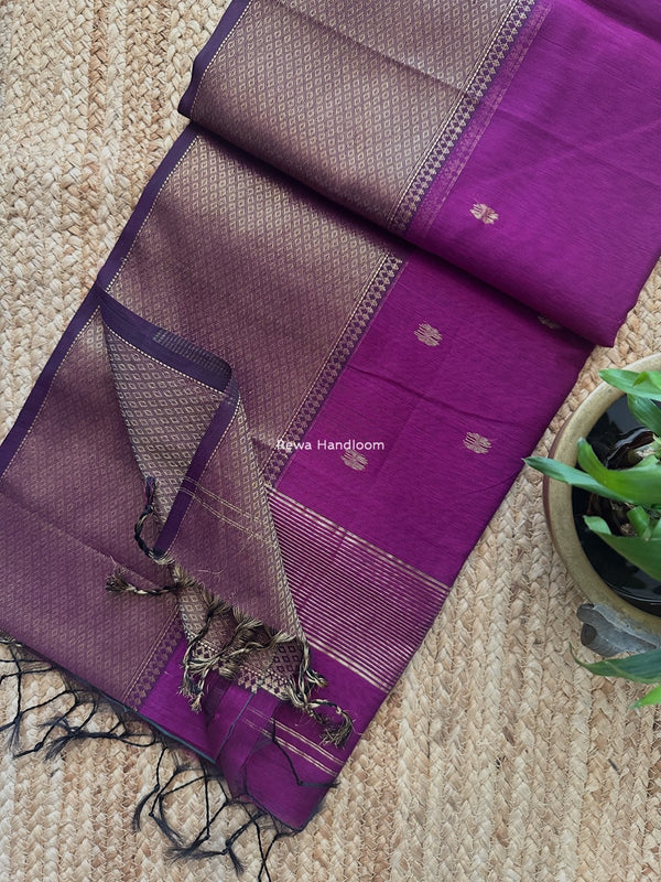 Maheshwari Flower Skirt Butti Saree