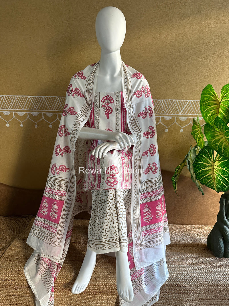Indigo Bagh Print Suit