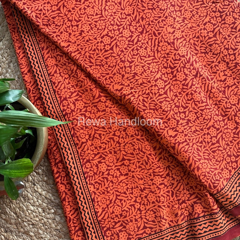  Bagh Print Cotton Saree