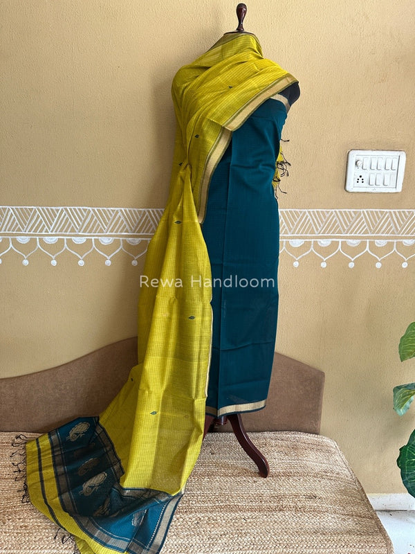 Maheshwari Motifs Top-Dupatta Set