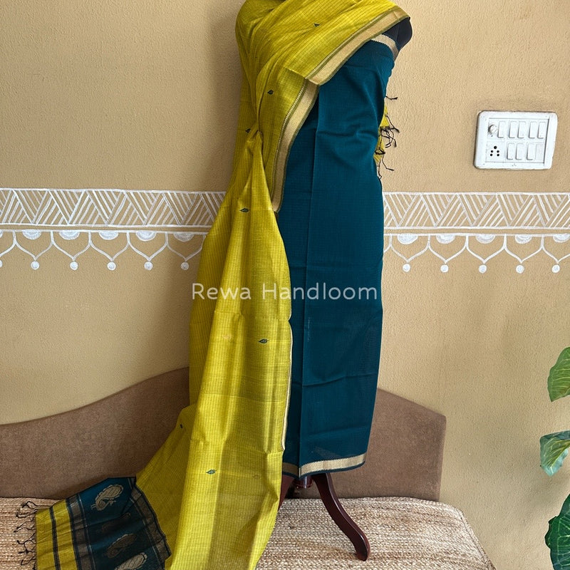 Maheshwari Motifs Top-Dupatta Set