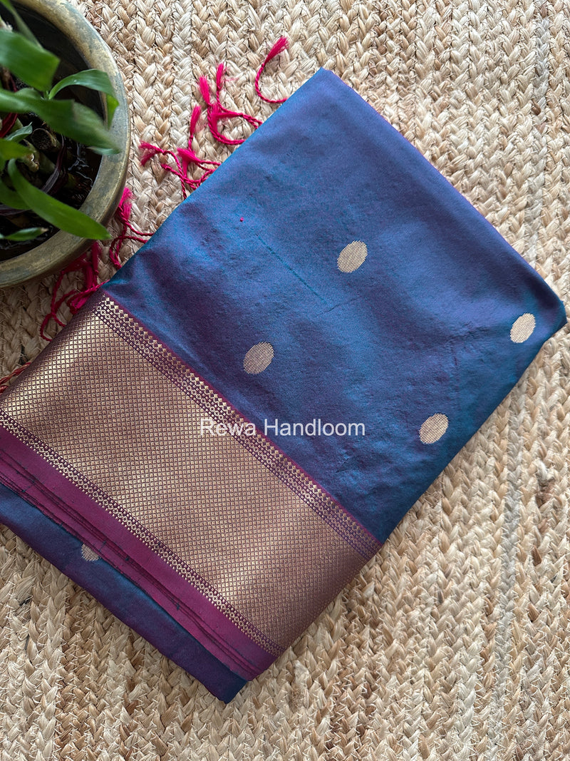 Maheshwari Morpankhi Pure Silk Saree PS080