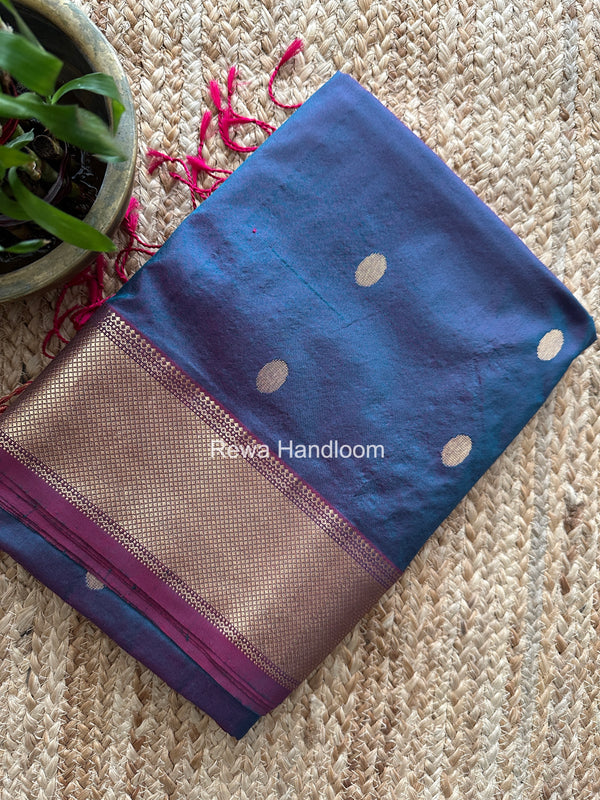 Maheshwari Morpankhi Pure Silk Saree PS080
