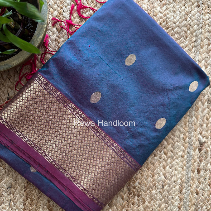 Maheshwari Morpankhi Pure Silk Saree PS080