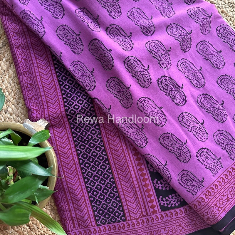  Bagh Print Cotton Saree