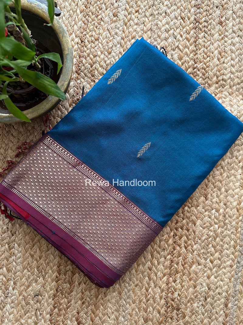 Maheshwari Morpankhi Pure Silk Saree PS078