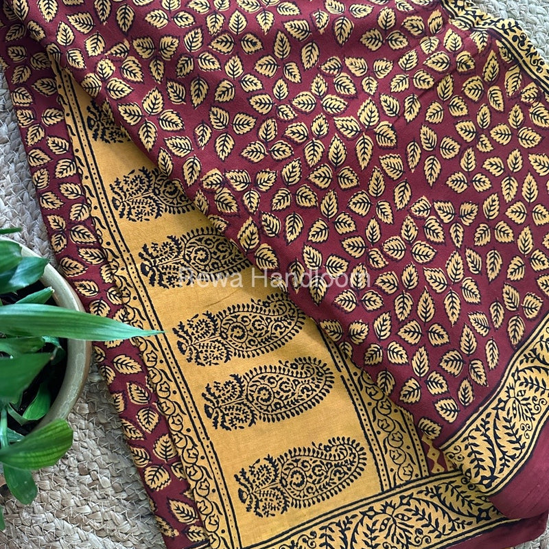  Bagh Print Cotton Saree