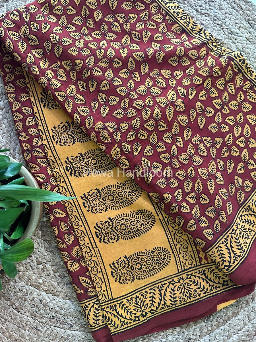  Bagh Print Cotton Saree