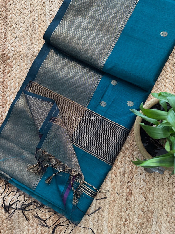 Maheshwari Flower Skirt Butti Saree