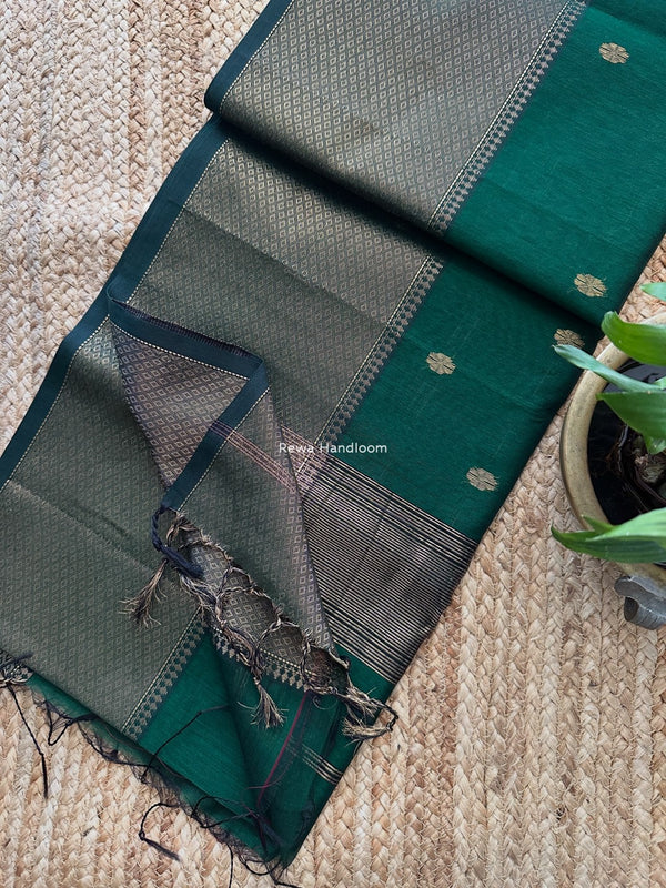 Maheshwari Flower Skirt Butti Saree