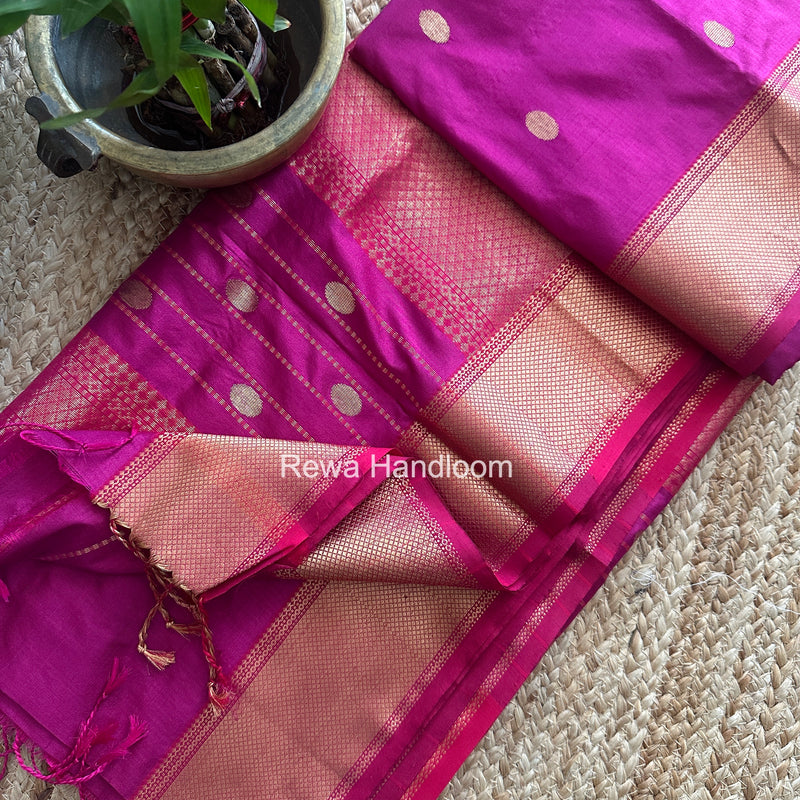 Maheshwari Pure Silk Saree