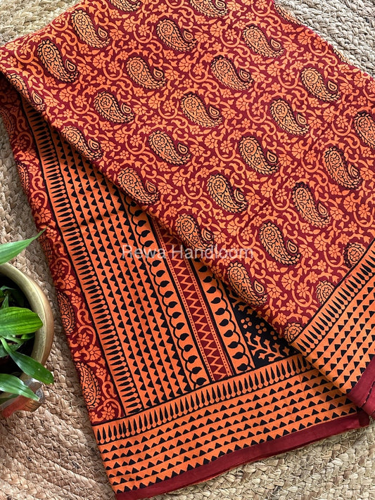  Bagh Print Cotton Saree