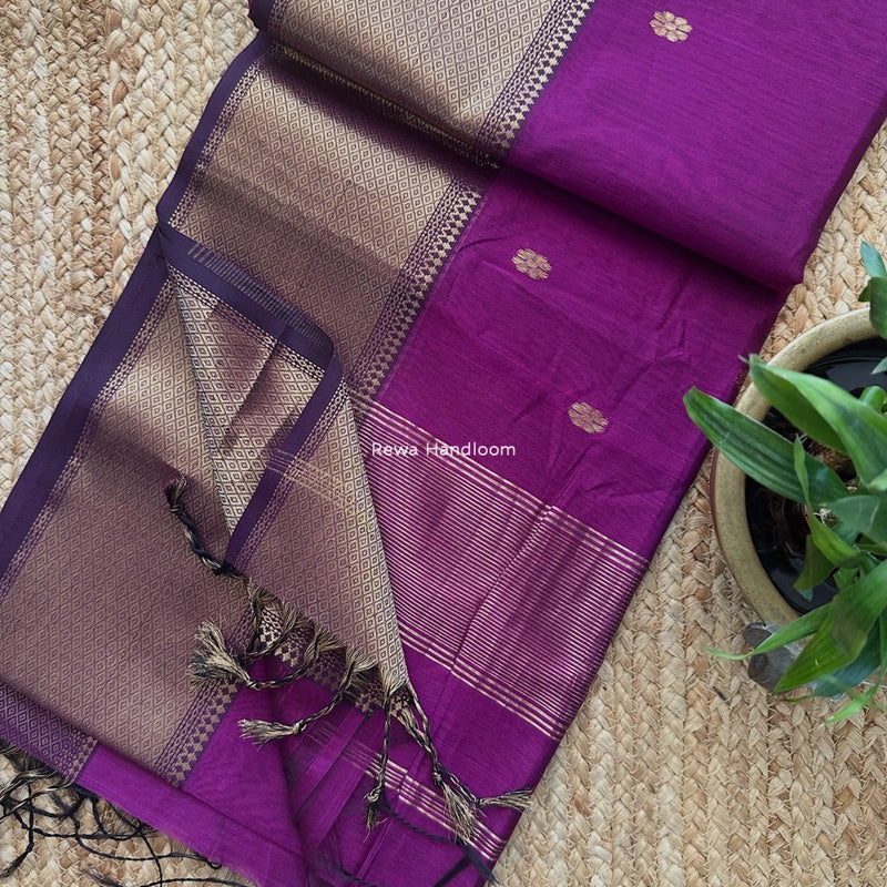 Maheshwari Flower Skirt Butti Saree