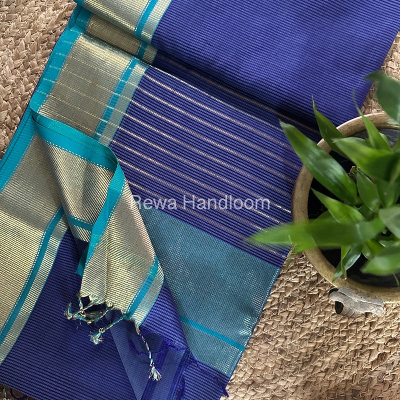 Exclusive Maheswari Self Checks Saree