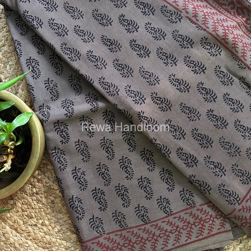 Bagh Print Cotton Saree 