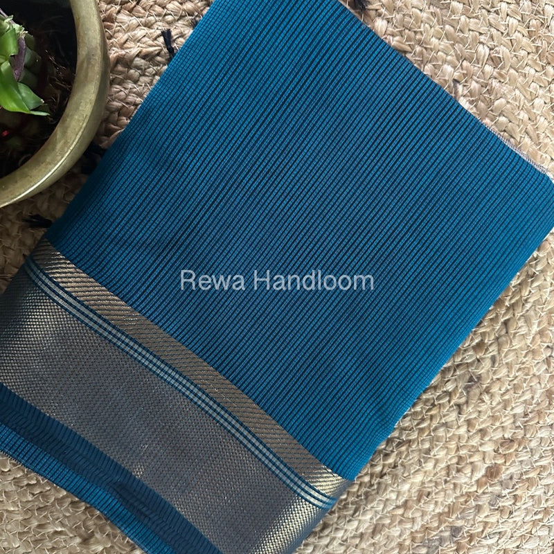 Exclusive Maheswari Self Checks Rama Green Saree MCS068