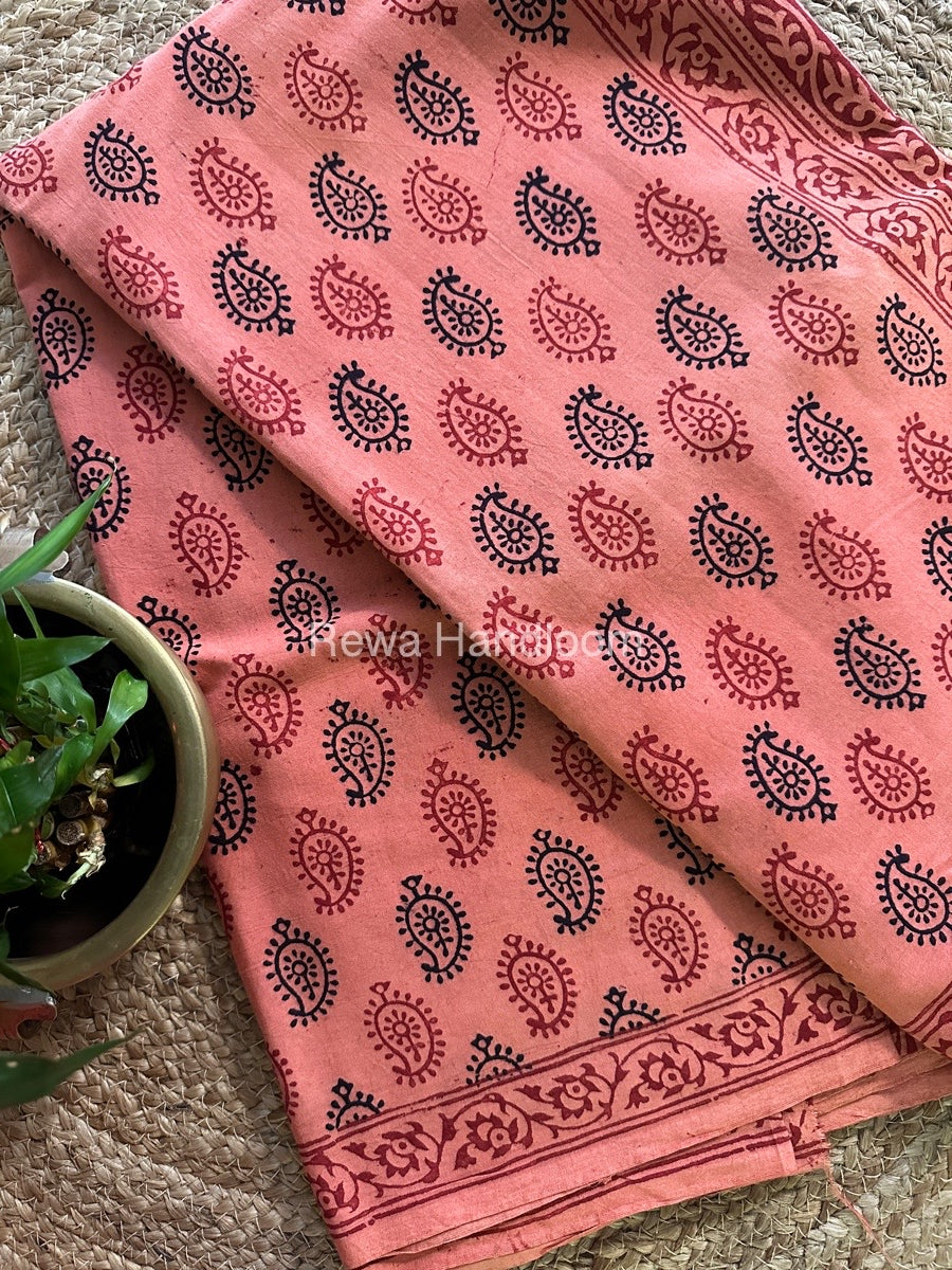 Bagh Print Cotton Saree