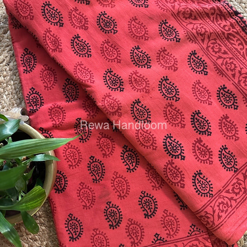  Bagh Print Cotton Saree 