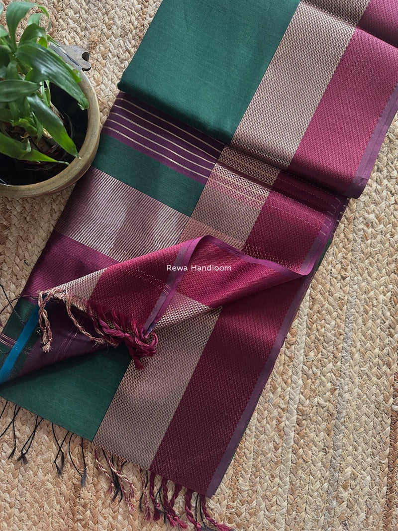 Maheshwari Resham Thread Border Saree