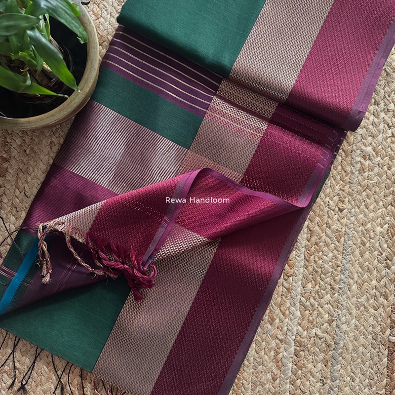 Maheshwari Resham Thread Border Saree