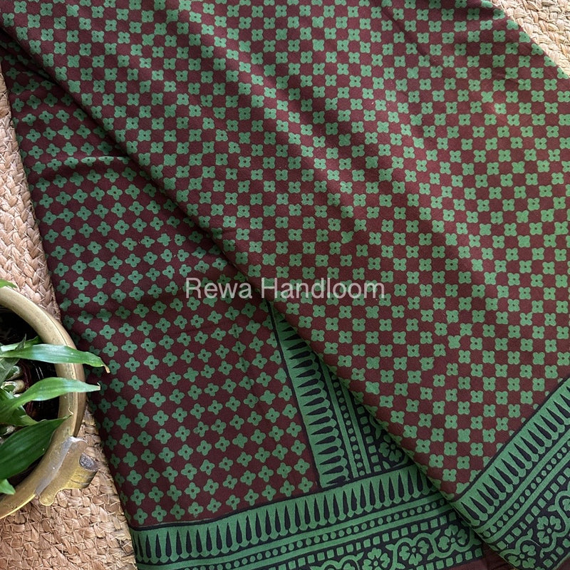 Bagh Print Cotton Saree 
