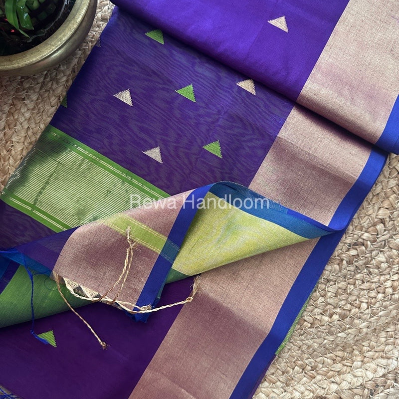 Zari Butti Maheshwari Saree