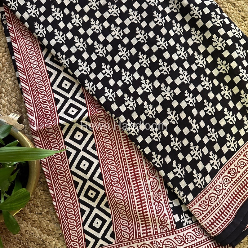  Bagh Print Cotton Saree
