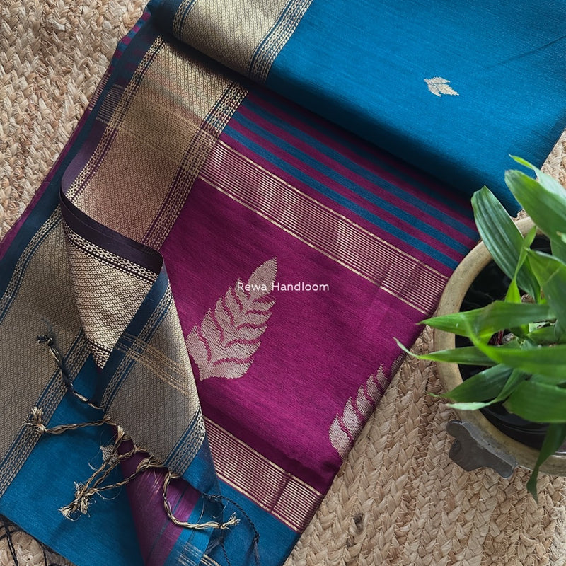 Maheshwari Butta Pallu Saree 