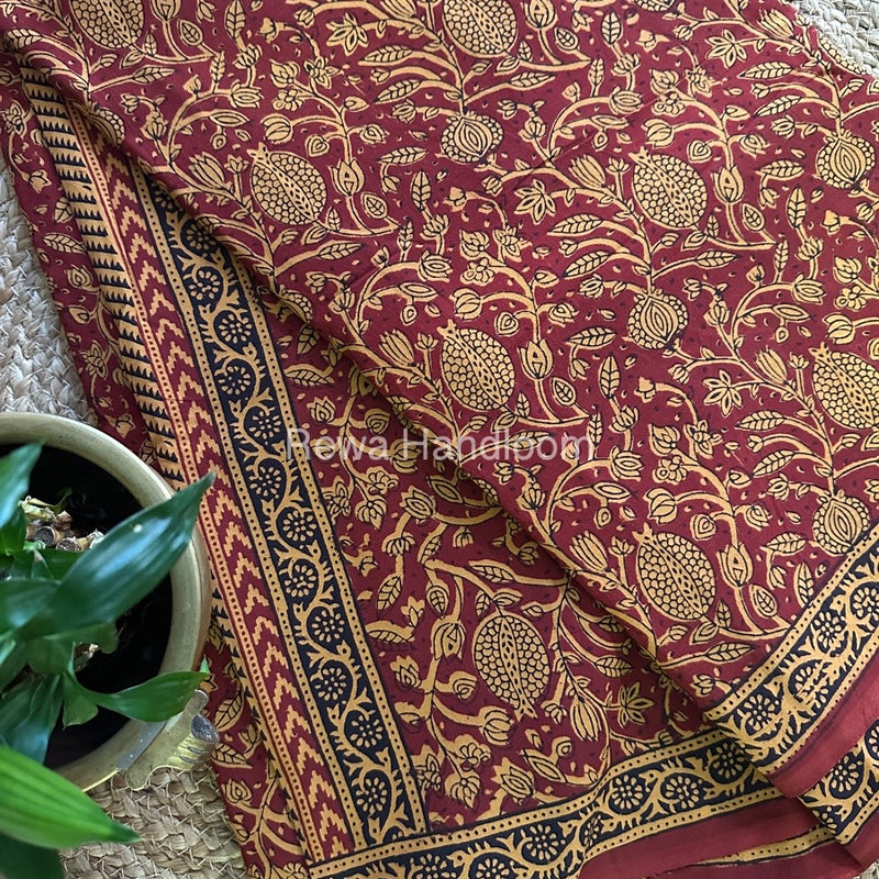Bagh Print Cotton Saree 