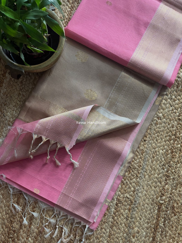 Maheshwari Lotus Butta Saree