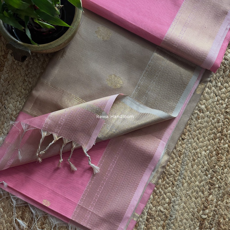 Maheshwari Lotus Butta Saree