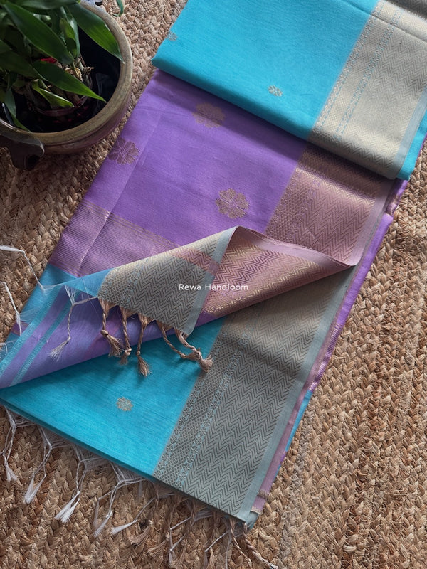 Maheshwari Lotus Butta Saree