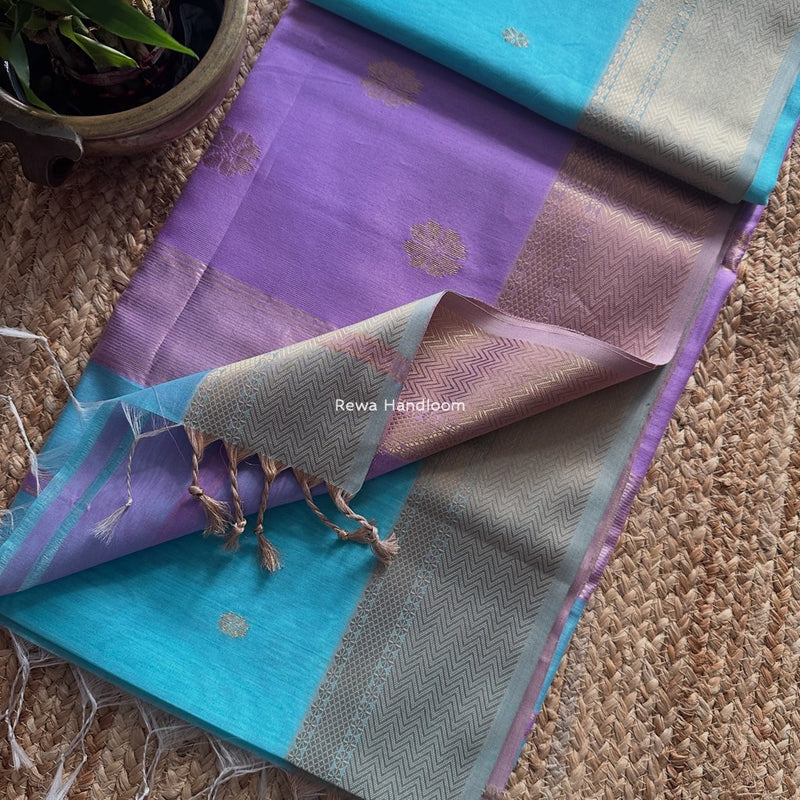 Maheshwari Lotus Butta Saree