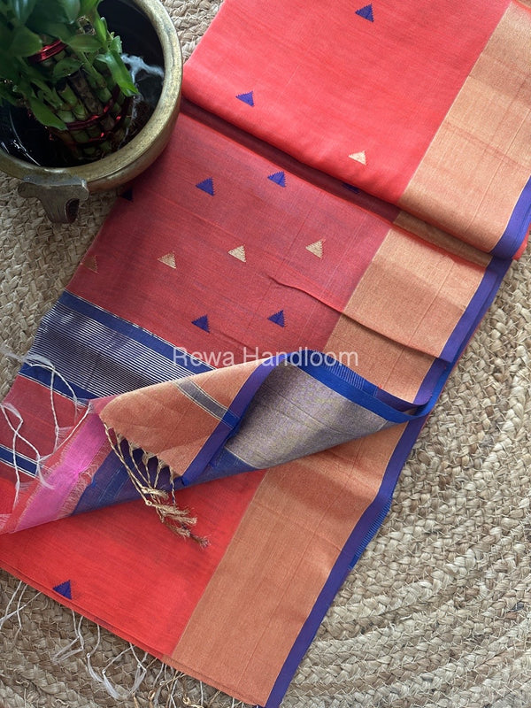 Zari Butti Maheshwari Saree
