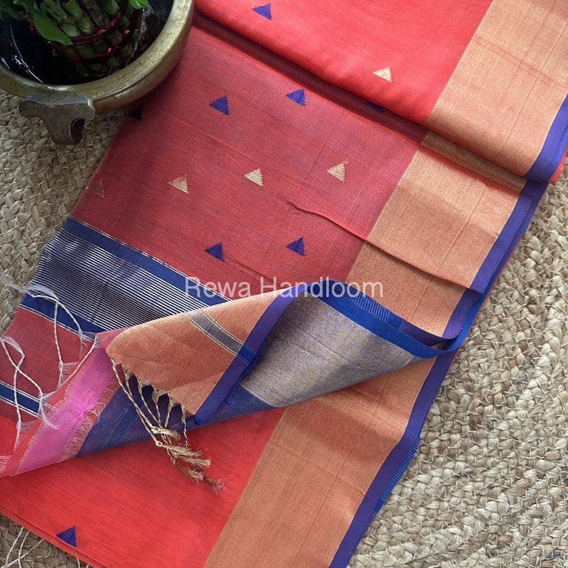Zari Butti Maheshwari Saree