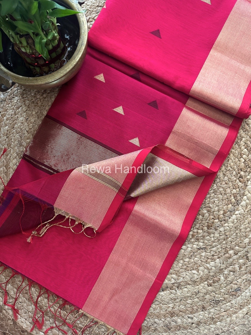 Zari Butti Maheshwari Saree