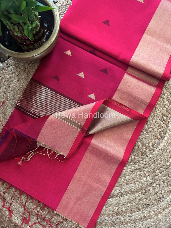 Zari Butti Maheshwari Saree