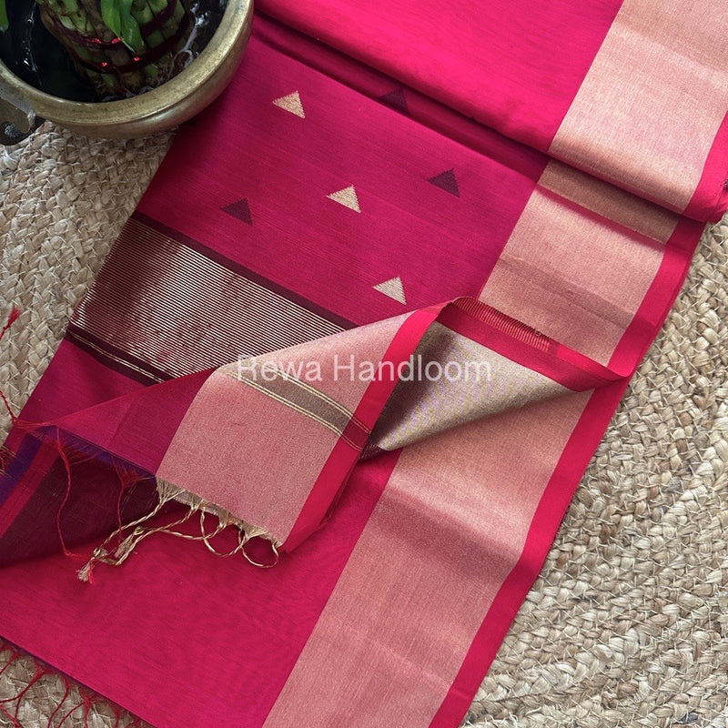 Zari Butti Maheshwari Saree