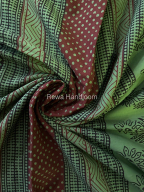 Maroon Bagh Print Cotton Saree NCBP99