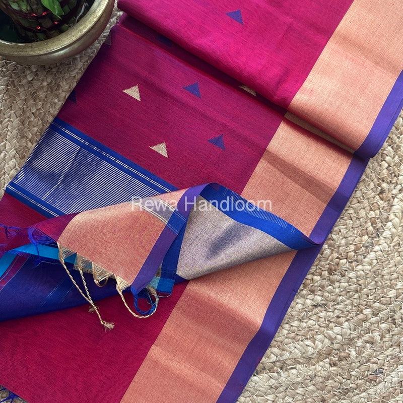 Zari Butti Maheshwari Saree