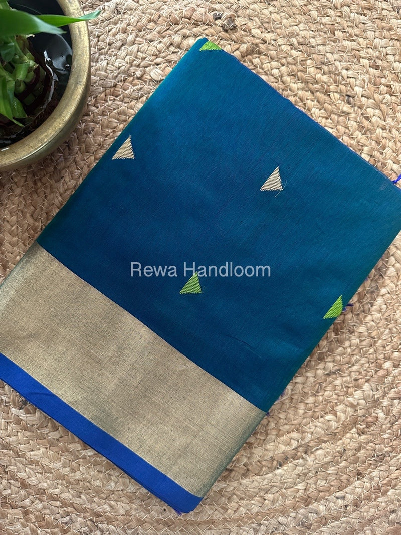 Morpankhi Zari Butti Maheshwari Saree SB0120