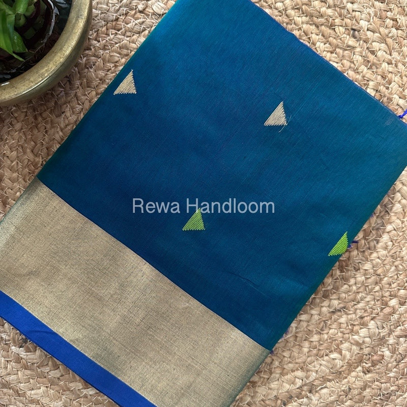 Morpankhi Zari Butti Maheshwari Saree SB0120