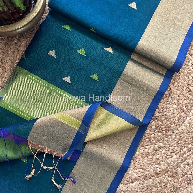 Zari Butti Maheshwari Saree