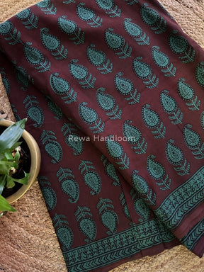  Bagh Print Cotton Saree