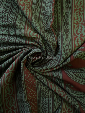 Maroon Bagh Print Cotton Saree NCBP31