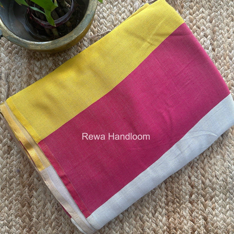 Exclusive Maheshwari Multicolor Four Paddle Weaving Saree FPS013