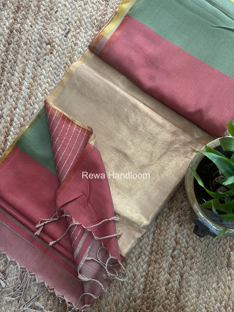 Exclusive Maheshwari Four Paddle Weaving Saree